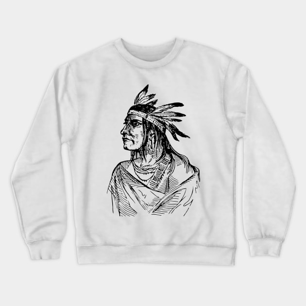 Indian chief Crewneck Sweatshirt by D's Tee's